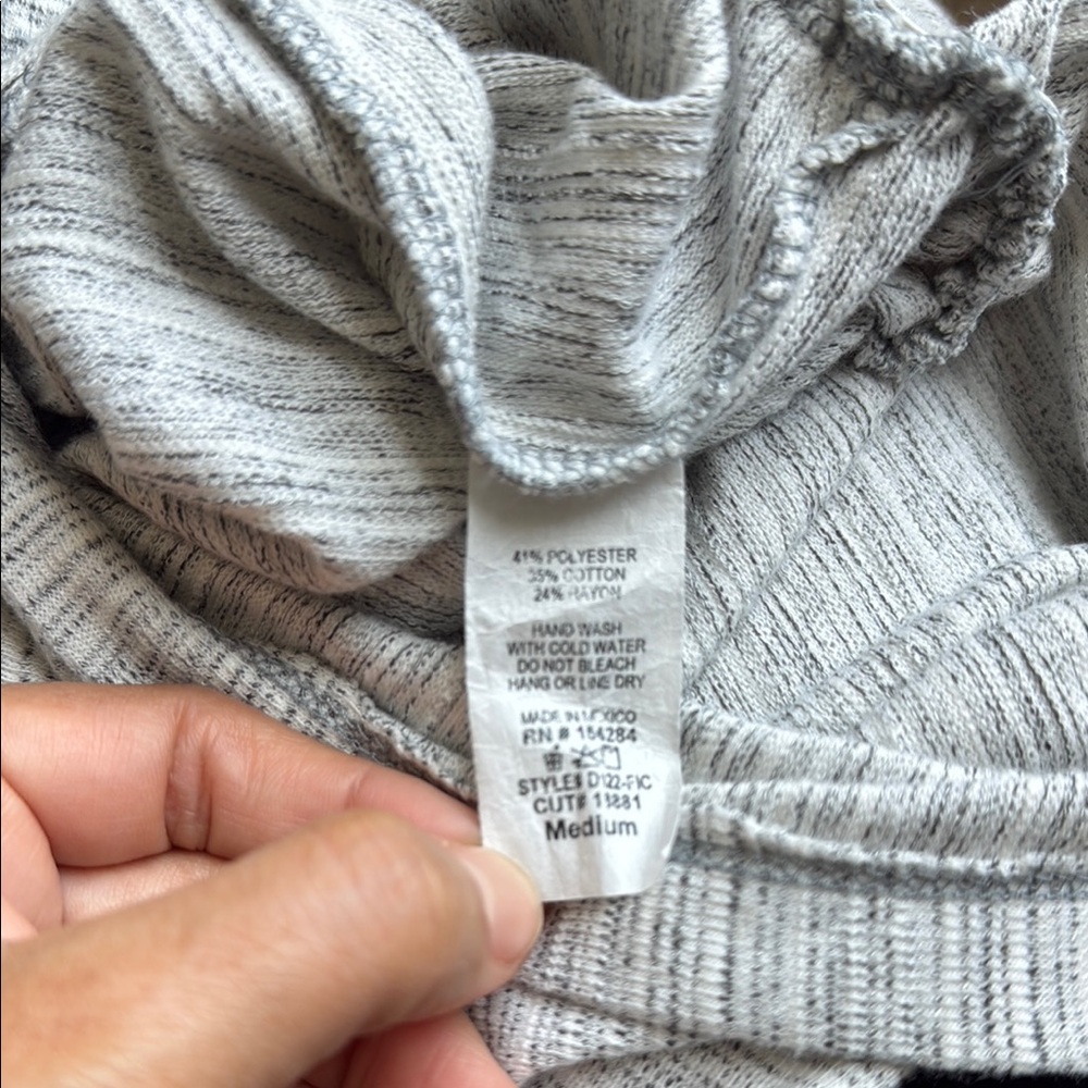 Caution To The Wind Gray Knit Jumpsuit with Fitted Silhouette - Picture 11 of 13